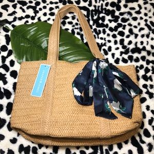 Draper James straw bag